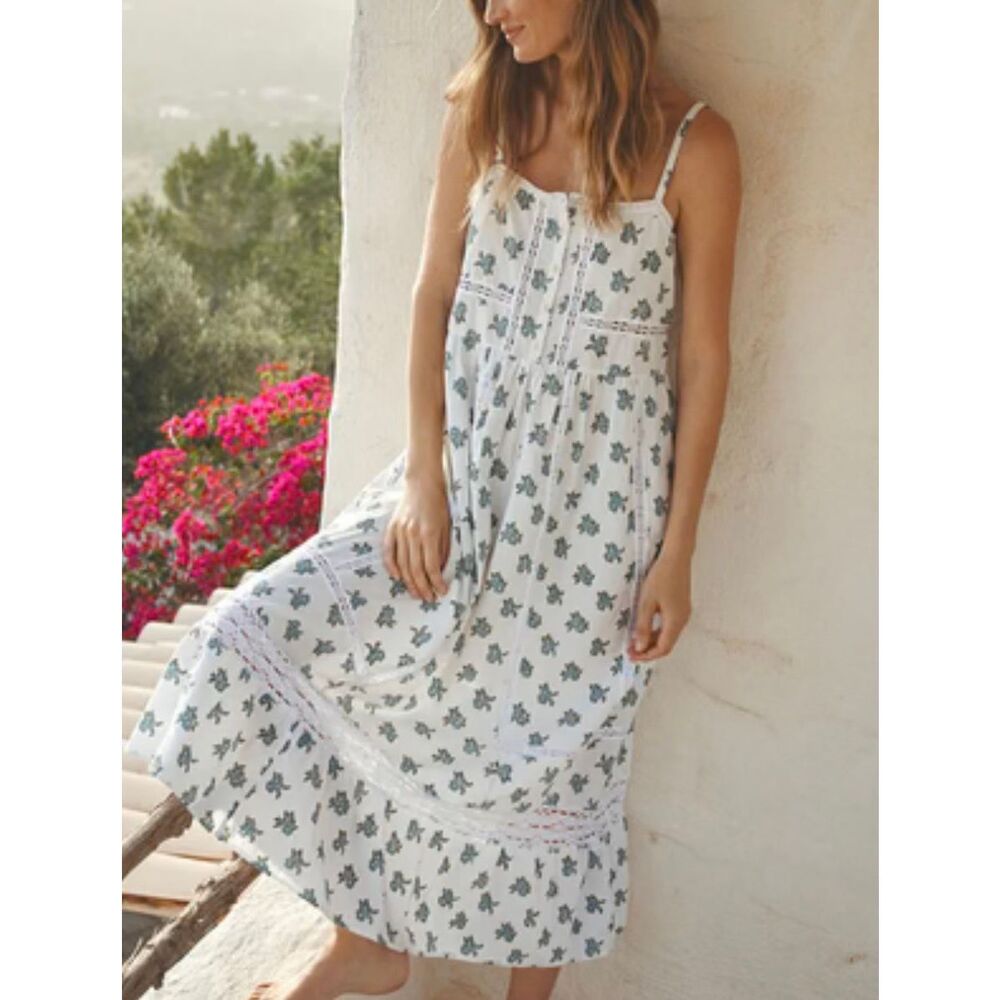 Spell Fable Block Printed Strappy Sundress - Picture 1 of 7